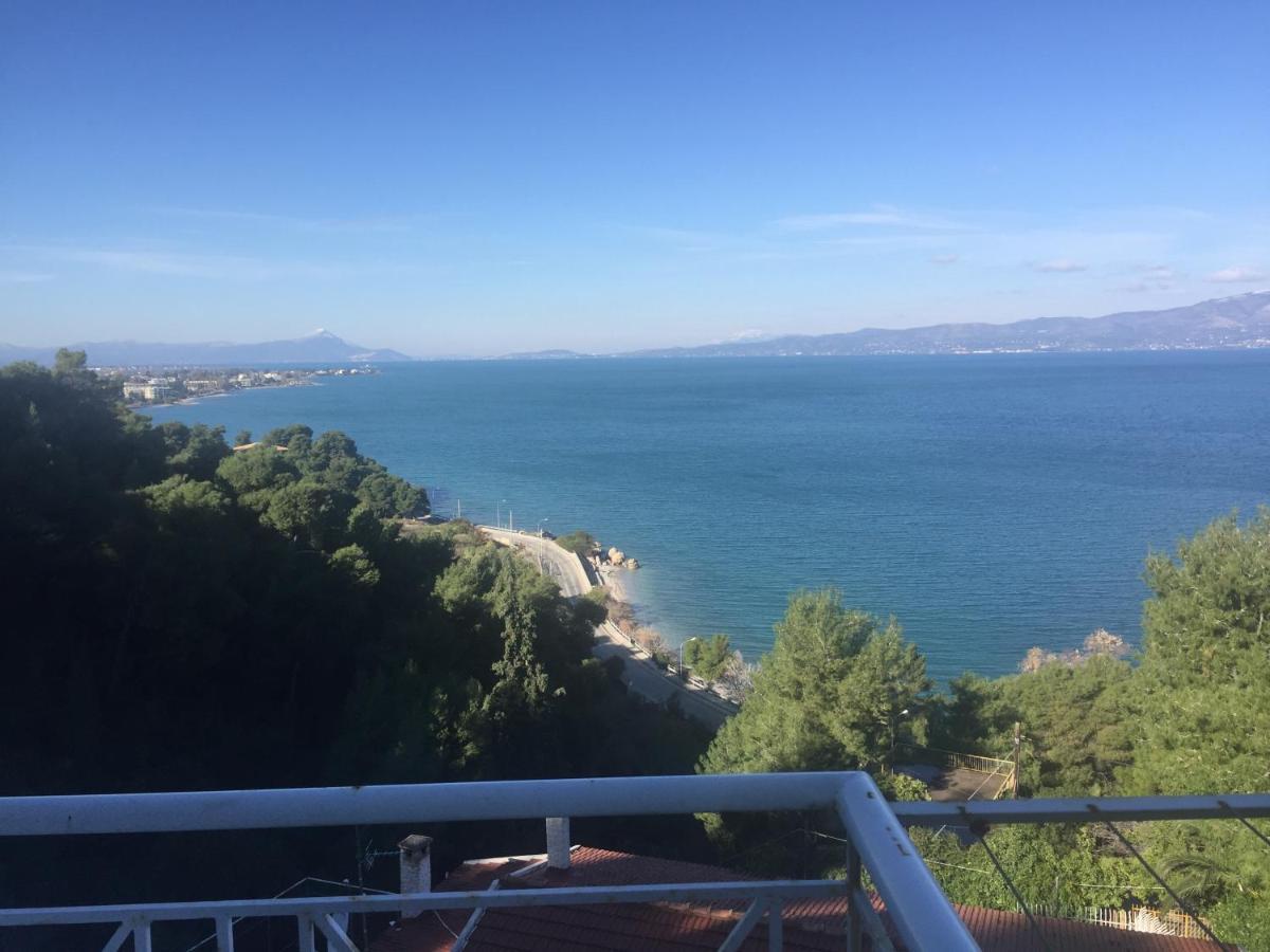 Amfiteatrico Sea View - Kalamos Attiki Apartment Markopoulon Oropou Bagian luar foto